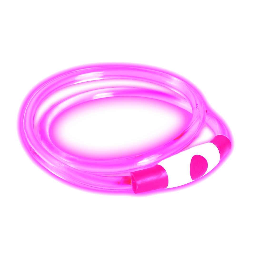 Hundebånd USB – pink Default